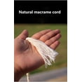 thumbnail image 3 of NANAHuang Natural Cotton Macrame Cord,5mm x110 Yards Macrame Cords Colored Cotton Macrame Rope Craft Cord for Crafts Knitting Plant Hangers Wedding Décor(Beige, 5mm110yards), 3 of 7
