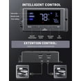 thumbnail image 4 of iLIVING 14" Wall Mounted Shutter Exhaust Fan, Automatic Shutter, Temperature and Humidity Controls with Variable Speed, 1200 CFM at 1600 RPM DC Motor, 4 of 7