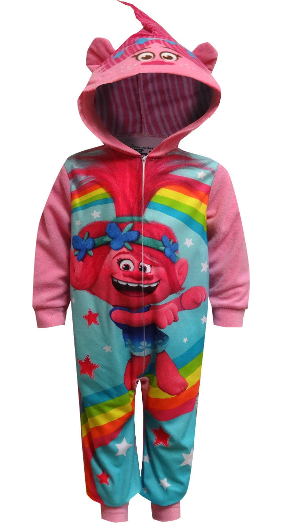 Dreamworks Trolls Princess Poppy Blanket Sleeper Pajama Walmart Com Walmart Com