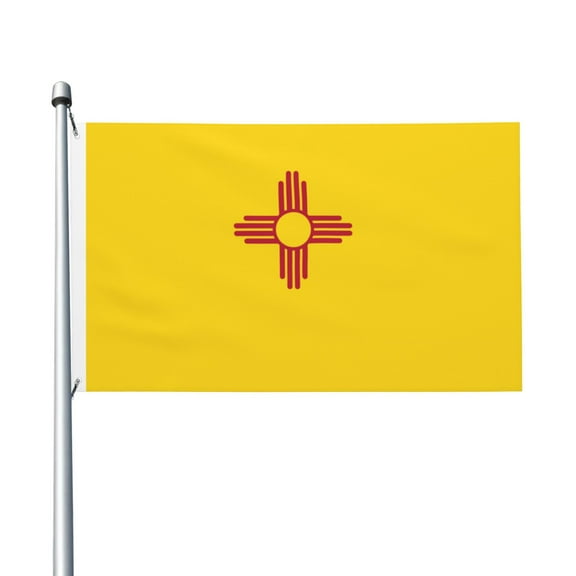 New-Mexico Flag Flag 3x5ft Double-Sided Printing Indoor/Outdoor Decorative Banner National Flag