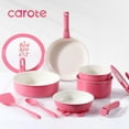 thumbnail image 2 of Juego de Cocina CAROTE 18 piezas Cerámica Antiadherente Rosa, 2 of 7