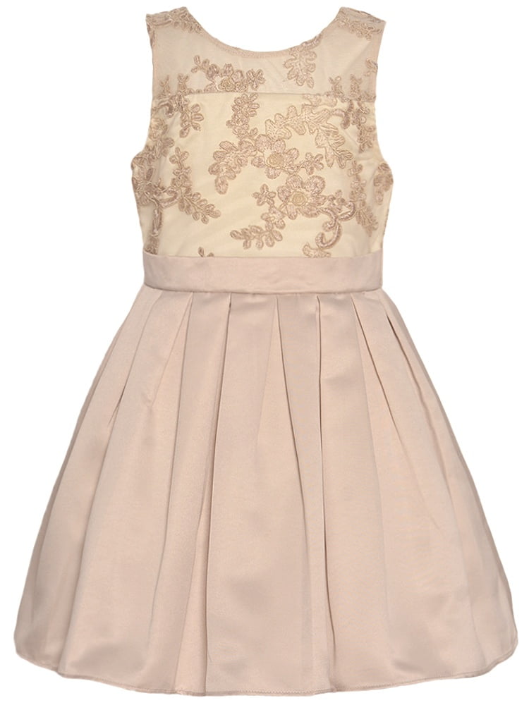 rare editions taupe dress