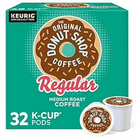 1x The Original Donut Shop Regular, Single-Serve Keurig K-Cup Pods, Medium Roast Coffee Pods, 32 Count