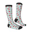 thumbnail image 3 of Daiia Sports Socks Watermelon Printed Novelty Crew Socks for Men Women Knee High Socks Cotton Socks Soft & Breathable Support Unisex Socks, 3 of 9