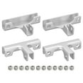 thumbnail image 1 of Unique Bargains Glass Fixing Clip, 4 Pack for 6-10mm Aluminum Alloy T-shaped Glass Support Bracket, 1 of 5