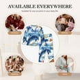 thumbnail image 7 of Hirioo Marine Animals for Women's Pajama Sets 2 Piece Pjs Women's Long-Sleeved Pajama Set Button Down Sleepwear,S-XXL-Large, 7 of 7