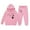 Pink, variant on Tfken Outfits Sets For Girls Hooded Long Sleeve Dog Print Sweatshirt Pant Athleisure Stretch Outfit Set Black Size 2-3 Years