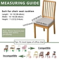 thumbnail image 6 of Dining Chair Seat Covers 4 /6PCS, Solid Pu Leather Waterproof Seat Cushion Cover Oilproof Stretch Dining Chair Protctor Slipcover (Dark Black, 4/6 PCS), 6 of 10