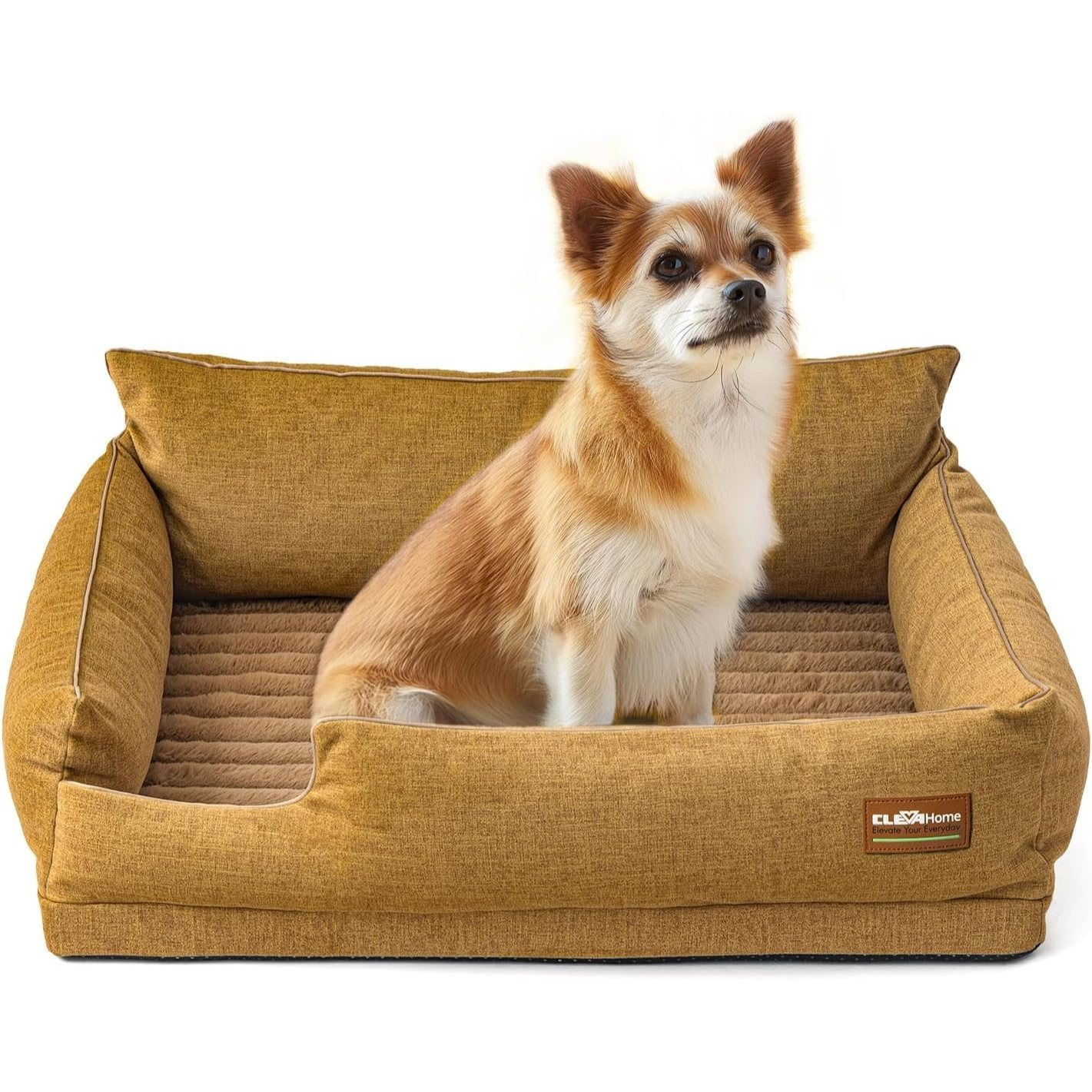 Comfort Orthopedic Dog Sofa Bed for Small Dogs and Cats – Washable Cover & Nonslip Bottom, Orthopedic Egg-Crate Foam Design
