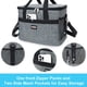 thumbnail image 4 of Bolsa térmica de 20 litros, cesta de refrigeración plegable grande, bolsa térmica, bolsa de picnic para la escuela, la oficina, los deportes JFHHH pequeña, 4 of 5