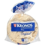 Kronos Frozen Original White Flat Authentic Pita Bread, 7 inch -- 120 per case
