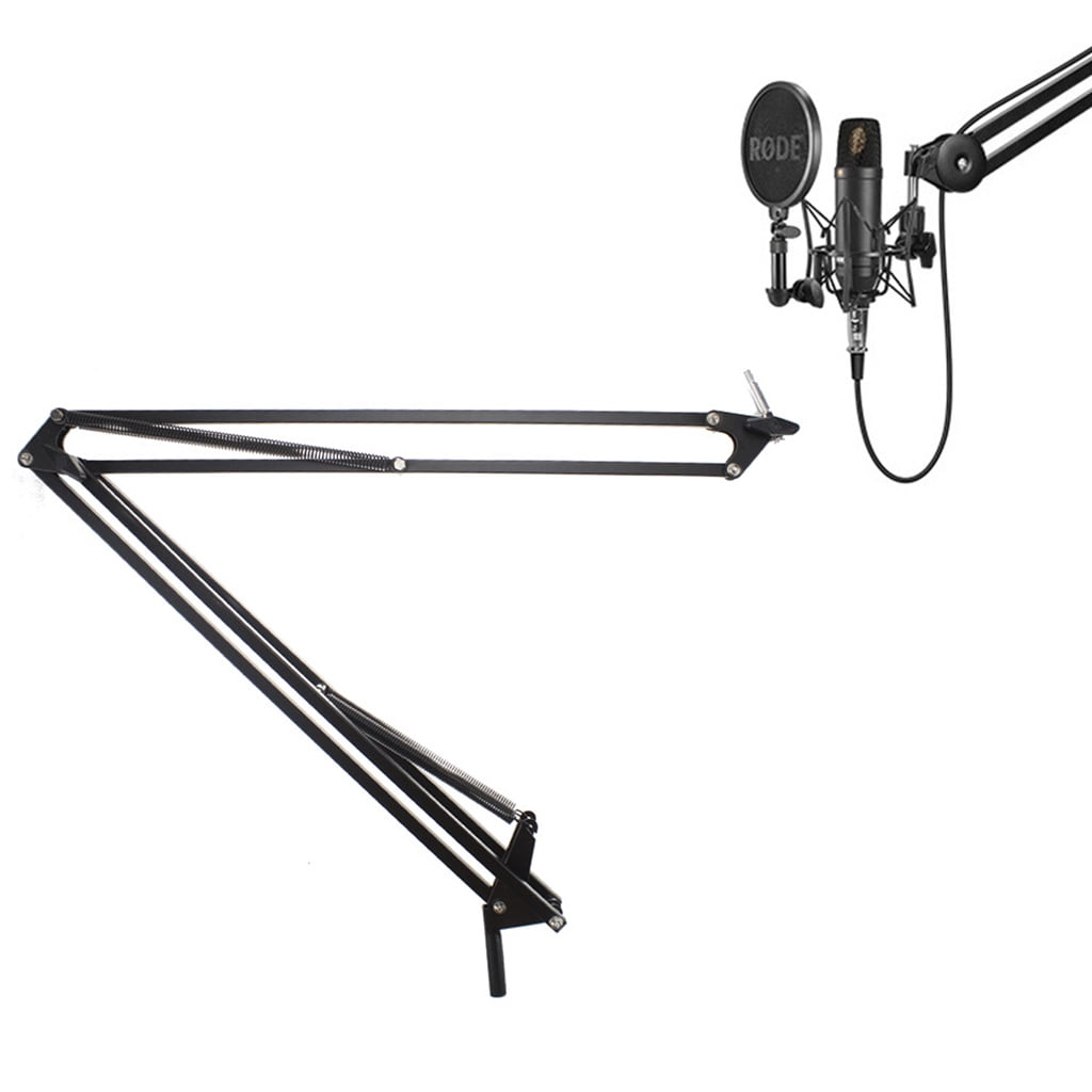 Boom Arm Stand Heavy Duty 360° Adjustable Metal Mic Stand Desktop Bracket