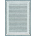 thumbnail image 2 of Well Woven Fallon Frankie Modern Stripes Blue 2'7" x 9'10" Runner Hi-Lo Indoor/Outdoor Rug, 2 of 7