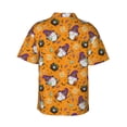 thumbnail image 3 of Daiia Halloween Witches Gnome Hawaiian Shirt for Men Gentle Cotton Regular Short Sleeve Casual-Medium, 3 of 9