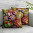 thumbnail image 3 of Shangniulu Easter Egg Pillow Cover Short Plush Cute Flowers Easter Egg Decoration Pillow Cover Available in Multiple Sizes, 3 of 5