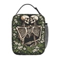 thumbnail image 3 of Halloween Gothic Skeleton Lovers Lunch Bag Portable Thermal Lunch Box for Men and Women, 3 of 6