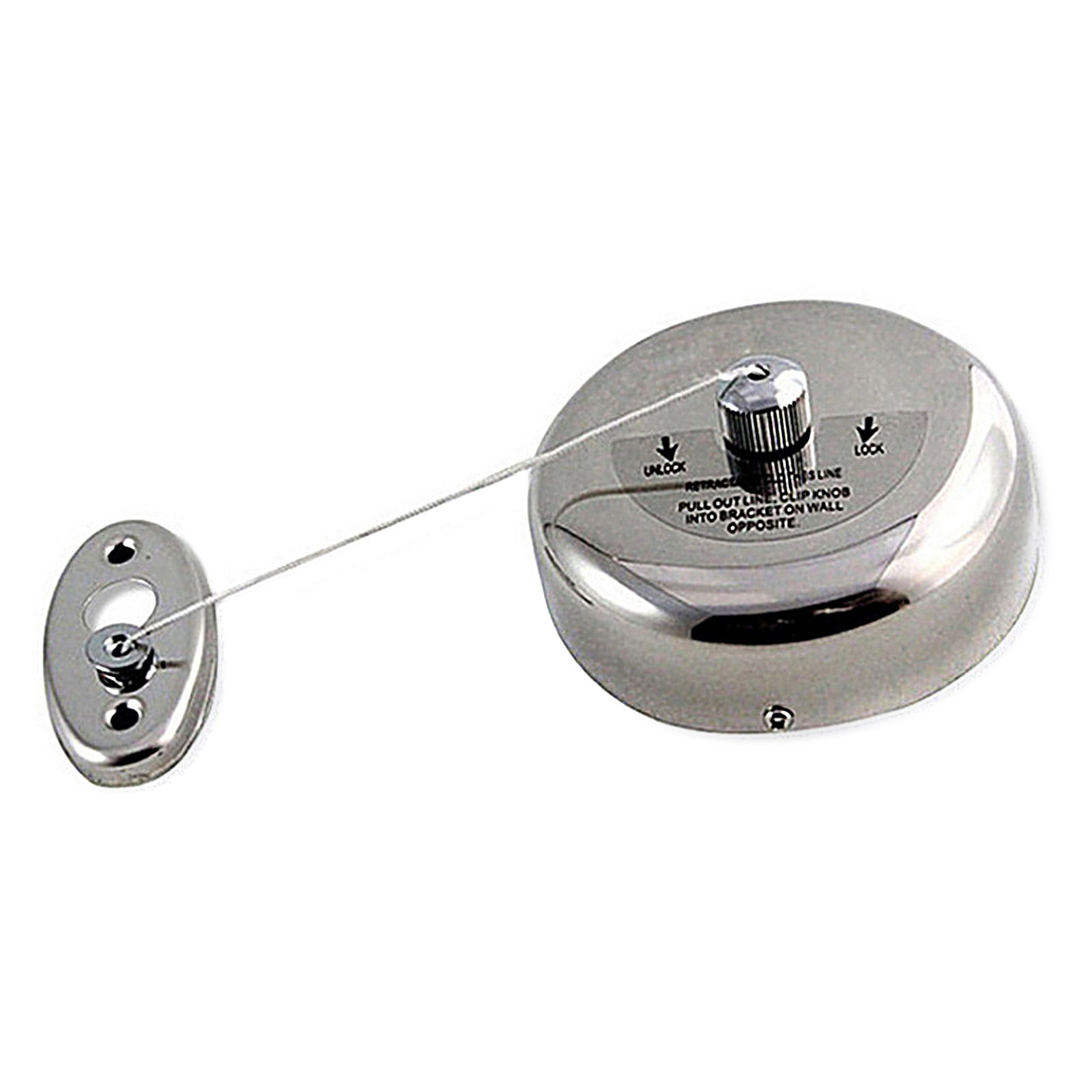 Details about   Punch Free Invisible Clothesline Retractable Double Line Stainless Steel Wire 