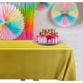 thumbnail image 5 of DecorRack 12 Plastic Tablecloths, 54 x 108 inch, Rectangular, Gold, 5 of 6