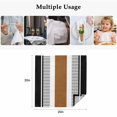 thumbnail image 4 of Modern Brown Black Cloth Napkins, Boho Contemporary Geometric Striped Washable and Reusable Dinner Napkins Set of 4, Table Napkin for Kitchen Party Birthday Wedding Hotel Housewarming 20"x20", 4 of 8