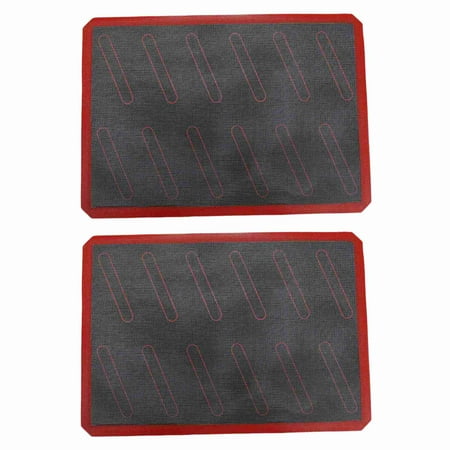 

2X Nonstick Silicone Baking Mat Heat Resistant Oven Sheet Liner Pad Rolling Dough Mat Roast Tool