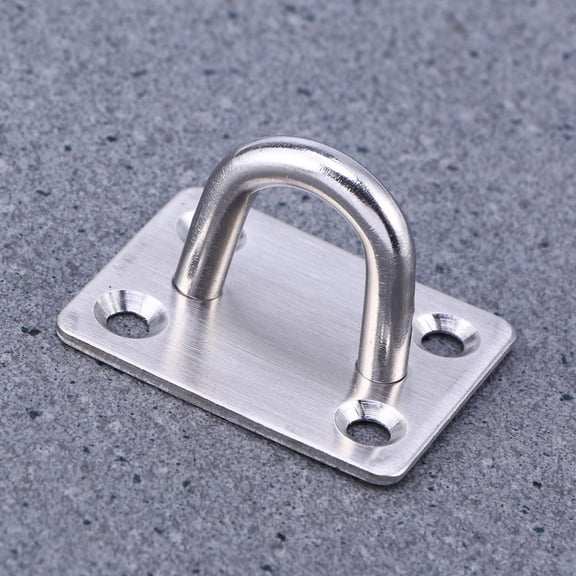 TABLETREANDS 1Pcs 304 Stainless Steel Door Hasp For Cabinet Security 4.9x1.6x0.08in