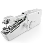 Handheld Sewing Machine Mini Portable Handy Electric Household Quick Stitch Tool for Easy Repair DIY Fabric Clothes in Home or Travel Use with Threads Needles Accessories