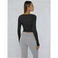 thumbnail image 5 of Long Sleeve Shirts for Women Scoop Neck Baselayer Casual Tops for Lady, 5 of 6