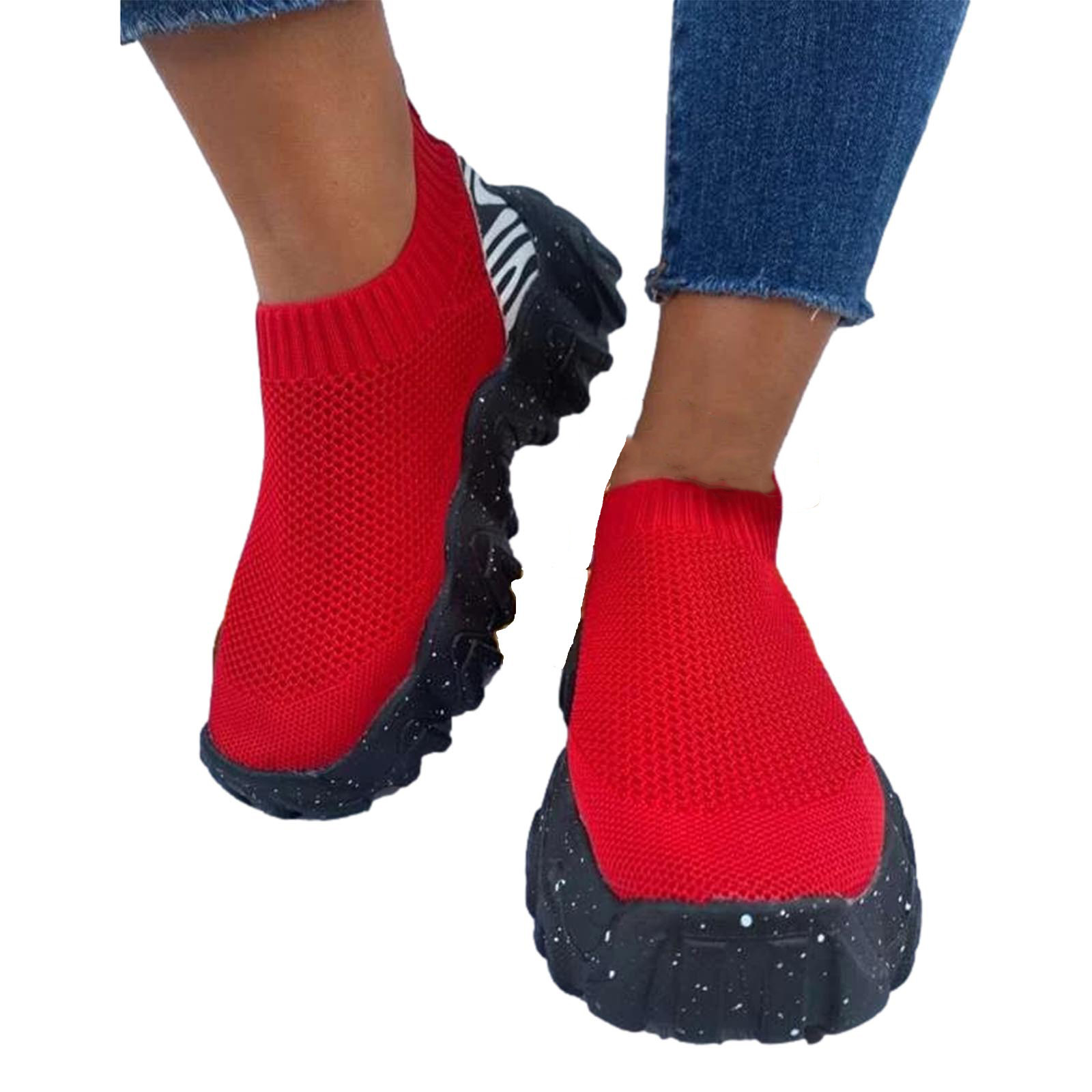 leopard sock sneakers