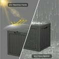 thumbnail image 3 of PATIOEASY 35 Gallon Lockable Resin Deck Box, Waterproof & Outdoor Storage Box for Outdoor Cushion Storage and Outdoor Delivery Storage,Black, 3 of 5
