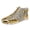 Gold, variant on Womens Mens Glitter Sparkly Casual Shoes Lace Up Ankle Boots Bling High Top Sneakers