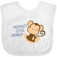 thumbnail image 3 of Inktastic Memaw's Little Monkey Boys or Girls Baby Bib, 3 of 4