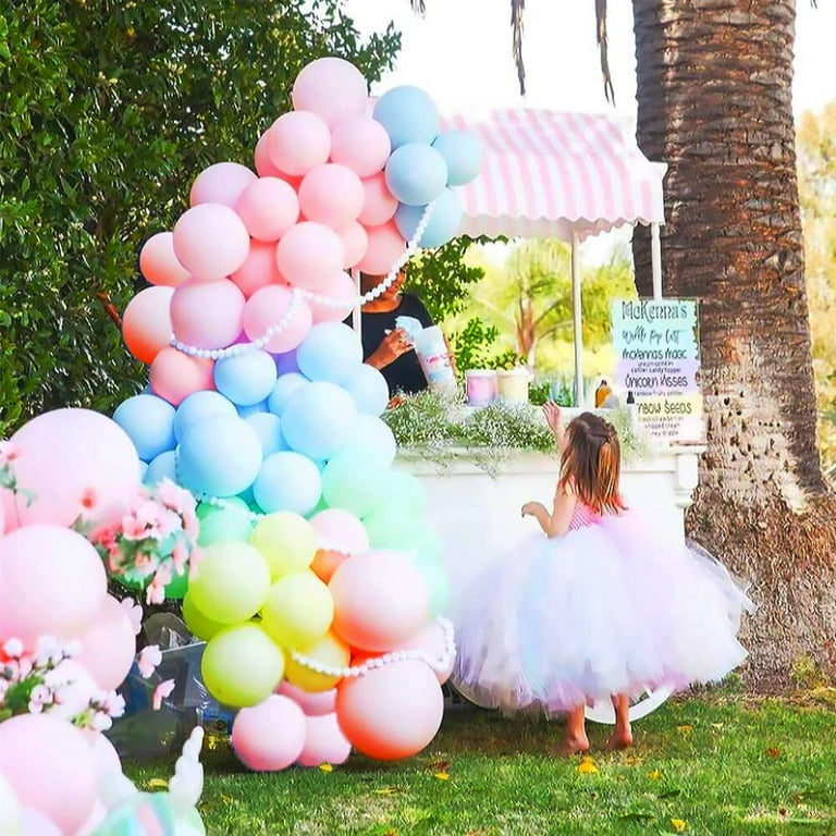 Magical Unicorn Rainbow Macaron Balloons Garland Arch Kit for Pastel B –  Lasercutwraps Shop