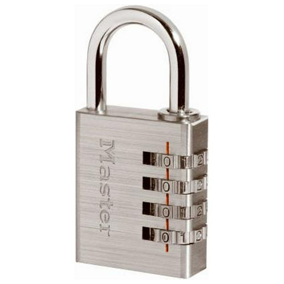 Master Lock 643D 1-9/16 In. Aluminum Luggage Combination Lock - Quantity 4