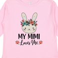 thumbnail image 4 of Inktastic My Mimi Loves Me Granddaughter Bunny Girls Long Sleeve Toddler T-Shirt, 4 of 5