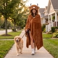 thumbnail image 3 of Wearable Blanket, Cute Animals Hooded Blanket Adult Blanket Hoodies for Women, Warm, Cozy Throw Wrap With Giant Hood, Gifts for Mom Girlfriend Wife Sister Kids, 3 of 8