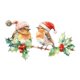 thumbnail image 1 of Christmas Birds Ventana Decorativo Vinilo Pájaro en Rama Doble Cara PVC Reutilizable Fácil de Quitar Adecuado para Fiestas Navideñas Decoraci, 1 of 9