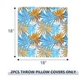 thumbnail image 3 of Outdoor Throw Pillow Covers 18\u201dx18\u201d, Decorative Pillow Covers for Patio Furniture, Modern Cushion Cases for Garden Couch Home Sofa Bed Office Chair, Pack of 2, Piermont Leaves Blue, 3 of 5