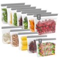 thumbnail image 1 of Bolsas de almacenamiento de alimentos IDEATECH Bolsa reutilizable de PEVA para congelador de galones, 1 of 7