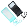thumbnail image 3 of Bolsa impermeable para teléfono con pantalla táctil, a prueba de polvo, funda protectora subacuática para teléfono móvil con ventana para cámara para buceo, 2 unidades, 3 of 15