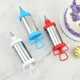 thumbnail image 2 of Set, Stainless Steel Cookie Press With 4pcs Decorating Tips And Spatula, Baking Tools, Kitchen Gadgets, Kitchen Accessories, Home Kitchen Items, 2 of 4