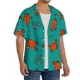 thumbnail image 2 of Kdxio Men's Hawaiian Shirt for Men Short Sleeve Shirt Colorful Crab Summer Casual Holiday Beach Button Down T-Shirts, 2 of 5