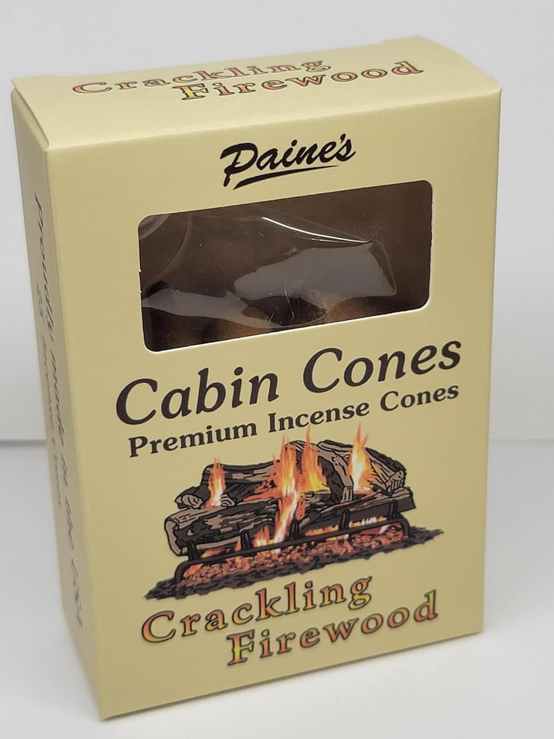 Crackling Firewood #25 Incense Log Cabin Cones Paine Christmas Tree Campfire
