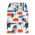 thumbnail image 4 of Mens Swim Trunks with Compression Liner Elastic Waist Surfing Beach Shorts Hawaii Sports Pants, 4 of 5