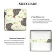 thumbnail image 5 of Gukieu Chickens And Flowers Print Leather Tissue Box, PVC Waterproof Velcro Opening and Closing Square Tissue Box Holder, Suitable for Home and Office Decoration, 5 of 7