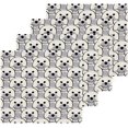 thumbnail image 2 of Coolnut Cute Cartoon Bear Washcloths 6 Pack, Highly Absorbent Soft Cotton Fingertip Towels for Bathroom, Kitchen, Gym, Spa, Home Decor, 12 x 12 Inch Washcloth Gift, 2 of 7