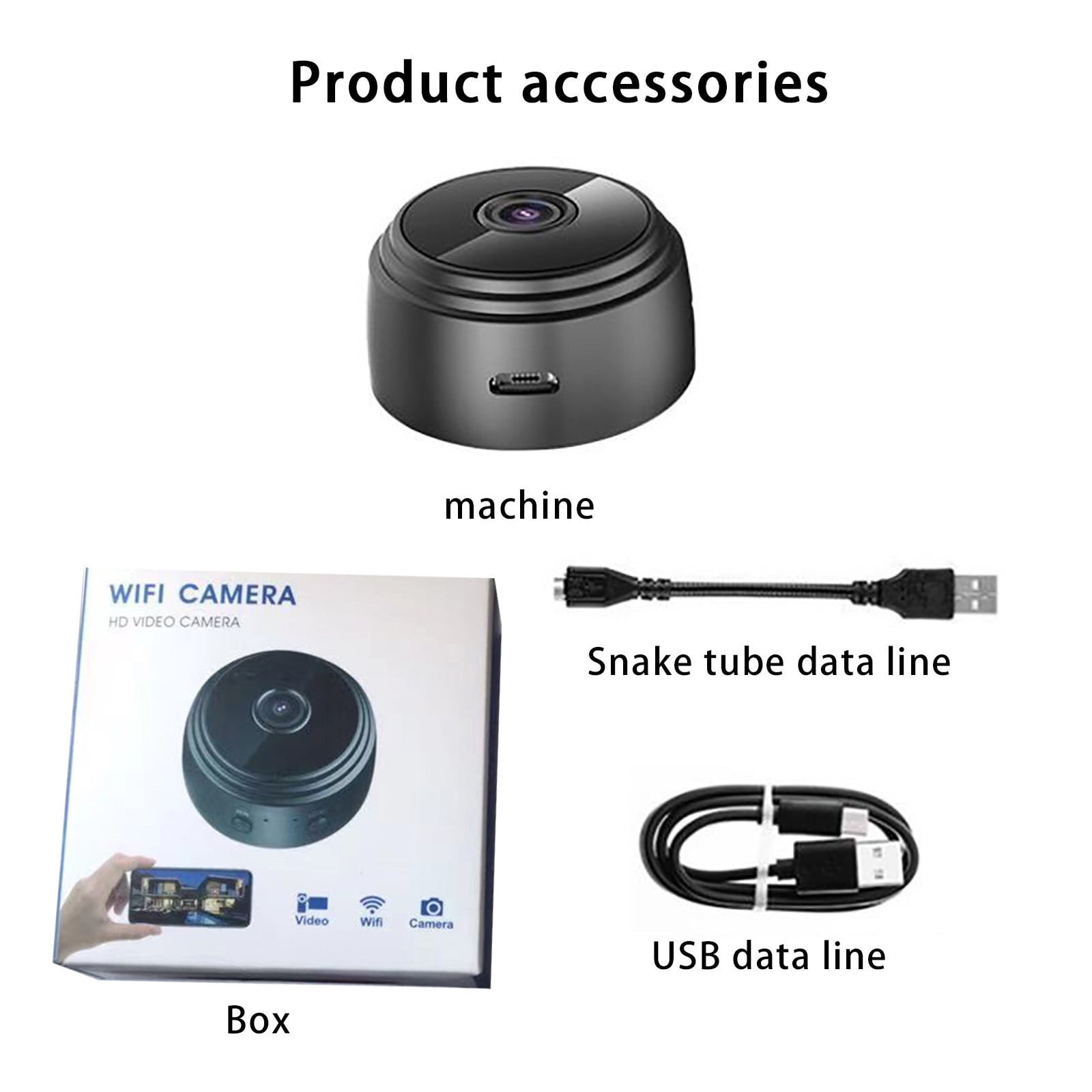 Cyber_Monday Deals 2024 Viflosae Mini Spy Camera Hidden WiFi Small Wireless Video Camera with Full HD 1080P Audio Night Vision Motion Sensor Detection Support SD Card for iPhone Android Security Nann