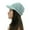 Mint Green, variant on Women's Winter Cable Knit Hat Beanies Soft Slouchy Warm Solid Color Girls Beanie Cap with Visor Brim