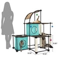 thumbnail image 3 of Kitty City Garra de acero Mega Kit muebles para gato, condominio para gato Duplex con juguete, Mega, 3 of 6