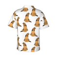 thumbnail image 3 of Daiia German Shepherd Dog Hawaiian Shirt for Men Gentle Cotton Regular Short Sleeve Casual-Medium, 3 of 9