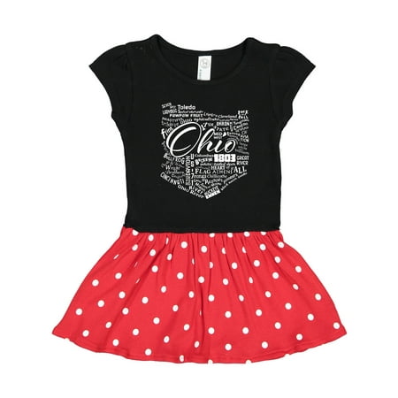 

Inktastic Ohio Word Salad Gift Toddler Girl Dress